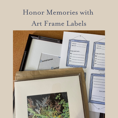 Honor Memories with an Art Frame Label