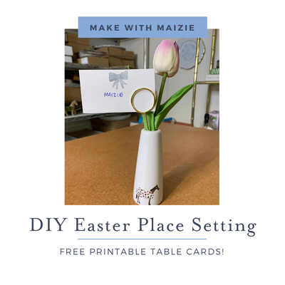 Make with Maizie: Free Printable for DIY Place Settings